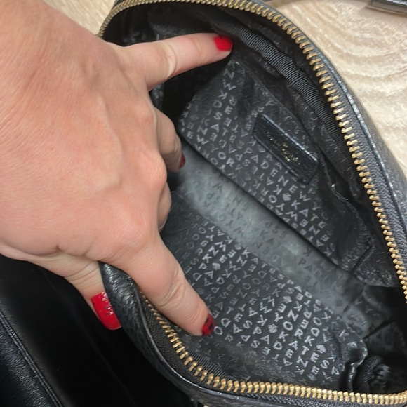 KATE SPADE crossbody black pebbled leather - Picture 4 of 6